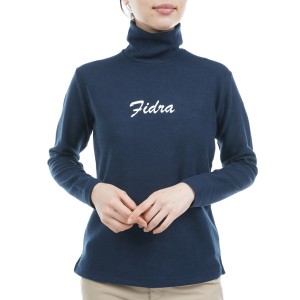 フィドラ FIDRA ロールアップ ハイネック長袖Tシャツ レディス