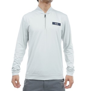 エンポリオ アルマーニ イーエーセブン　EMPORIO ARMANI EA7　ゴルフプロ T-TOP ハーフジップ ハイブリッドスウェット