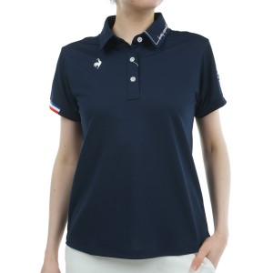 ルコックゴルフ　Le coq sportif GOLF　Aラインシルエット ストレッチ半袖ポロシャツ　レディス