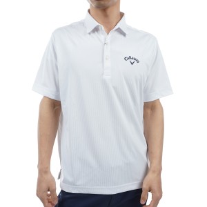 キャロウェイゴルフ　Callaway Golf　ストライプジャカード 半袖ポロシャツ