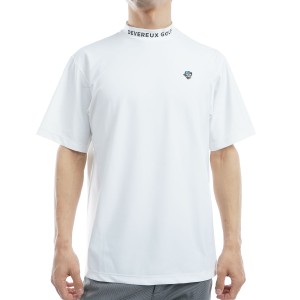 デヴァロー ゴルフ　DEVEREUX GOLF　バックプリントモックネック半袖Tシャツ