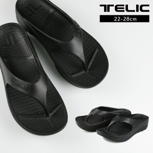 TELIC テリック W- FLIP FLOP サンダル 黒 ブラック リカバリー メンズ 厚底 メンズ レディース ユニセックス ソフト おしゃれ 歩きやす