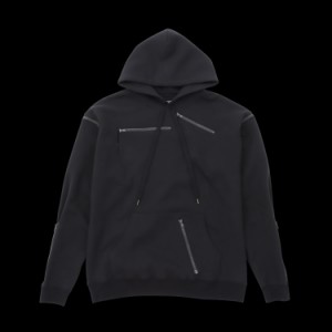 サイズ選択可 WILDSIDE YOHJI YAMAMOTO WIND AND SEA ヨウジヤマモト ウィンダンシー WS-22WSHD-02 ジップ フ―ディー パーカー BLACK  