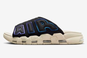 Nike Air More Uptempo Slide  Black and Sanddrift ナイキ エアモアアップテンポ スライド  ブラック アンド サンドドリフト  モアテン 