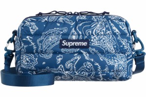 Supreme Puffer Side Bag  Blue Paisley シュプリーム パファー サイド バッグ  ブルーペイズリー【中古】新古品