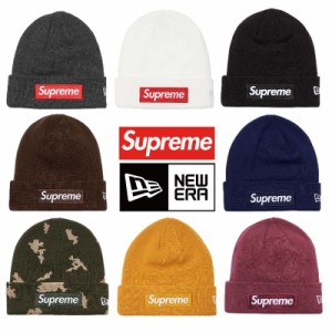 21FW Supreme x New Era Box Logo Beanie シュプリーム ニューエラ ボックス ロゴ ビニー  選べるカラー【新古品】black white navy char