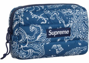 Supreme Puffer Pouch  Blue Paisleyシュプリーム パファー ポーチ  ブルーペイズリー 22AW【中古】新古品