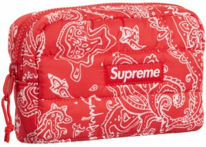 Supreme Puffer Pouch  Red Paisleyシュプリーム パファー ポーチ  レッドペイズリー 22AW【中古】新古品