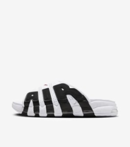 Nike Air More Uptempo Slide White and Black ナイキ エアモアアップテンポ スライド  ホワイト アンド ブラック  モアテン  FB7818-100