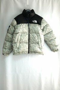 19AW SUPREME THE NORTH FACE  Paper Print Nuptse Jacket シュプリーム ノースフェイス ペーパー プリント ヌプシ ダウン ジャケット  M