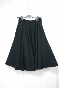 Burberry バーバリー High Rise A Line Midi Skirt  ハイウエスト　Aラインスカート サイズS ブラック 8057173【中古】