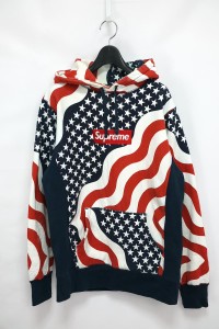 2014FW Supreme Box Logo Hooded Sweatshirt  American Flag シュプリーム ボックス ロゴ フーディー スウェットシャツ アメリカン フラ