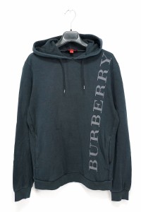 BURBERRY SPORT バーバリー スポーツ フロントロゴ フーディパーカー ブラック Sサイズ 【中古】