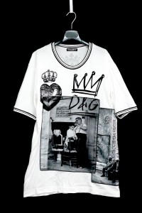 Dolce & Gabbana White Black Cotton D&G Crown Motif Short Sleeves T-Shirt Multiple colors ドルチェ&ガッバーナコットン ホワイト T