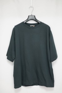 AURALEE オーラリー A22ST02NU SUPER HIGH GAUGE NAPPED SWEAT TEE スーピマコットン Tシャツ ブラック サイズ5【中古】