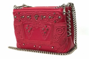 Christian Louboutin Triloubi Chain Bag Studded Embroidered Leather Small クリスチャンルブタン チェーン ショルダーバッグ スタッズ