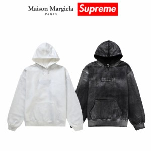 24SS Supreme MM6 Maison Margiela Foil Box Logo Hooded Sweatshirt シュプリーム MM6 メゾンマルジェラ フォイル ボックス ロゴ フーデ