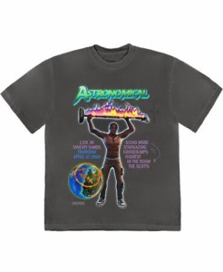 【国内配送】 Travi$ Scott × FORTNITE トラヴィススコット フォートナイト コラボ ASTROMICAL Tシャツ グレー 選べるサイズ カクタスジ