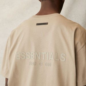 【国内配送/購入証明書付き】21SS FOG FEAR OF GOD ESSENTIALS フォグ フィアオブゴッド エッセンシャル バックロゴ Tシャツ モス 　　MO