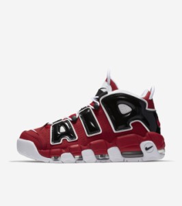 NIKE Air More Uptempo 96 Black and Varsity Red ナイキ　エア　モア　アップテンポ　９６　ブラックアンドバーシティレッド   モアテン