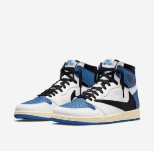 TRAVIS SCOTT  FRAGMENT  NIKE AIR JORDAN1 DH3227-105 HIGH  MILITARY BLUE フラグメント トラビススコットナイキエアジョーダン1ハイOG