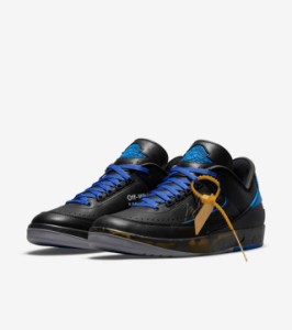 Off-White × Nike Air Jordan 2 Low  Black and Varsity Royal オフホワイト × ナイキ エアジョーダン2  ブラック アンド バーシティロ