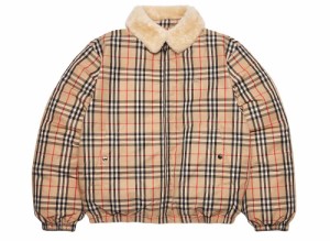 Supreme / Burberry Shearling Collar Down Puffer Jacket  Beige シュプリーム バーバリー シアリング カラー ダウン パフ ジャケット  