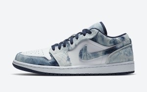 Nike Air Jordan 1 Low Washed Denim ナイキ エアジョーダン1 ロー ウォッシュドデニム CZ8455-100【中古】新古品