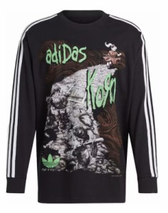 adidas Korn Long Sleeve T-shirt  Black アディダス コーン 長袖 Tシャツ ブラック【中古】新古品