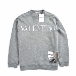 ヴァレンティノ VALENTINO 【2022年 春夏新作】 スウェットシャツ VALENTINO EMBOSSED ラミネート トレーナー エンボスロゴ 長袖 春夏 メ