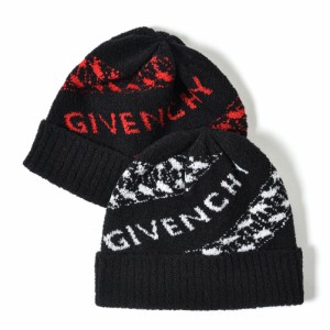 ジバンシー GIVENCHY ニット キャップ ニット帽 秋冬 メンズ レディース ウール 100% ロゴ 2色展開 イタリア製 ブランド 男女兼用 ギフト