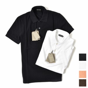 トムフォード TOM FORD 鹿の子 ポロシャツ 半袖 メンズ コットン コットン 100％ 4色展開 サイズ M 〜 5XL 大きいサイズ 
