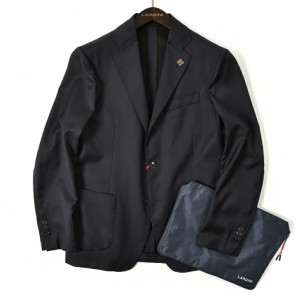 ラルディーニ LARDINI easy wear パッカブル テーラード ジャケット 段返り3Bシングル ストレッチ 春夏 メンズ ダーク ネイビー 超軽量 