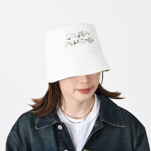 STELLA MCCARTNEY ステラ マッカートニー 帽子 ハット ロゴ エンブロイダリー コットン バケットハット 900453 WP0165 レディース バケハ