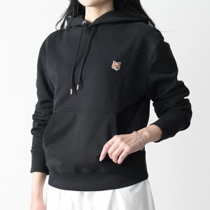 MAISON KITSUNE メゾンキツネ トップス フォックスヘッド パッチ レギュラー フーディ LM00702KM0001 レディース BLACK ブラック ユニセ