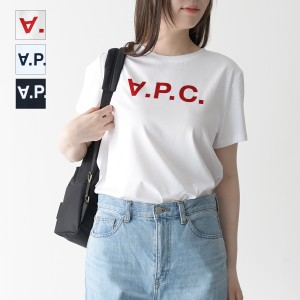 APC アーペーセー Tシャツ トップス VPC COBQX F26944 COBQX F26588 ロゴT レディース IAF ブルー IAK ネイビー ホワイト ロゴ 半袖 フロ