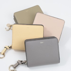 CHLOE クロエ 財布 ウォレット アルファベット ALPHABET 二つ折り財布 CHC22WP765F57 レディース ピンク グレー イエロー グリーン コン