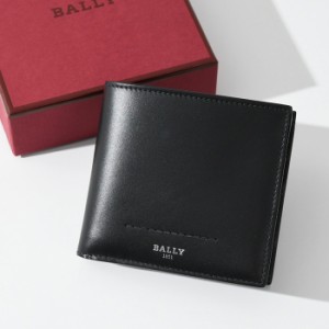 BALLY バリー 財布 Scrasai レザー ウォレット MLW025VT101U901P メンズ 男性 BLACK ブラック 黒 二つ折り財布 折りたたみ財布 レザー ロ