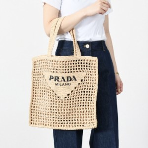 PRADA プラダ かごバッグ バッグ トートバッグ ハンドバッグ クロシェトートバッグ 1BG393 2C2T レディース NATURAL ナチュラル ブラウン