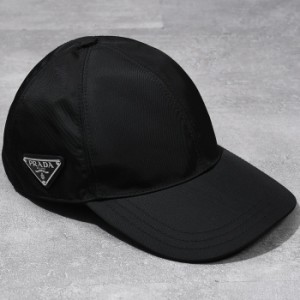 PRADA プラダ キャップ Re Nylon ベースボールキャップ ナイロン CAP 帽子 ブラック 三角ロゴ 2HC274 2DMI メンズ