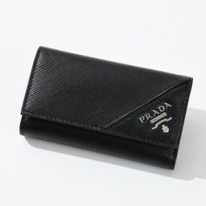 PRADA プラダ メンズ レザー 6連  NERO GOLD SILVER ブラック シルバー 2PG222 QME 人気 ギフト おすすめ