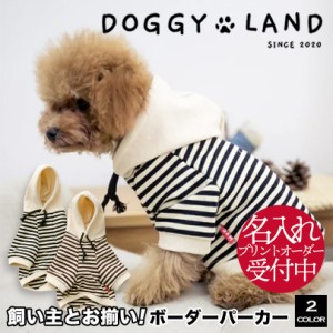 犬服 ドッグウェア 送料無料 ストライプパーカー【犬服 春 夏 春用 夏用】【飼い主とお揃い！XS-4XL 8サイズから選べるボーダーパーカー