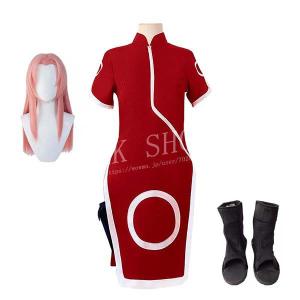 BORUTO　春野　サクラ　コスプレ衣装　アクセサリー　靴付き Amazon.co.jp: [小さな店] ナルト 春野サクラ はるの さくら