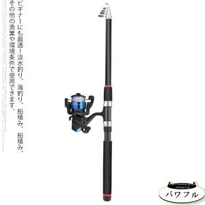 【パワフル】釣り竿 ルアーロッド 2.7m 3m 3.6m 炭素 伸縮 釣り竿 ロッド 竿 リールセット スピニングリール 釣り入門 釣り具セット 釣竿