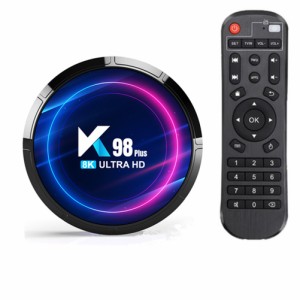 K98 Plus ホームスマートメディアプレーヤーウルトラ HD デュアル WIFI 8K スマート TV ボックスリモコン付きデジタルプレーヤー Android