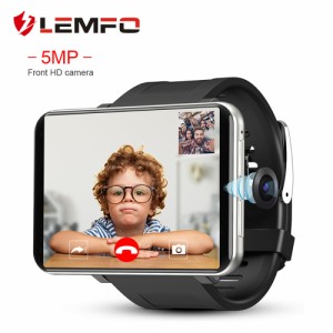 Lemfo Lemt 4g スマートウォッチ 2.86 インチスクリーン 5MP カメラ 480 x 640 解像度 2700mah バッテリー スマートウォッチ