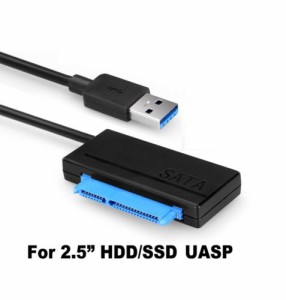USB 3.0からSATA 2.5 "ハードドライブHDD SSDアダプタコンバータケーブル22ピン
