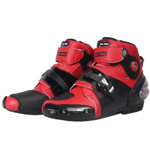 メンズソフトバイクブーツバイカー防水スピードモトクロスブーツノンスリップオートバイの靴