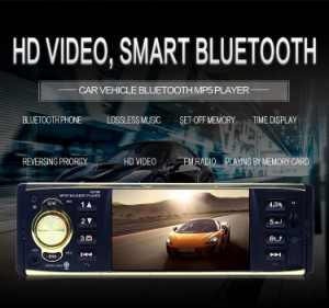 4.1インチカーラジオMP5プレーヤー1 Din HD 800 * 480 Bluetooth FM / AUX / USB / TFステアリングホイールコントロールサポートリアビュ