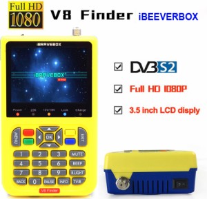 iBRAVEBOX V8ファインHD DVB-S2サテライトファインダーMPEG-2 MPEG-4ベターファインダーメーター